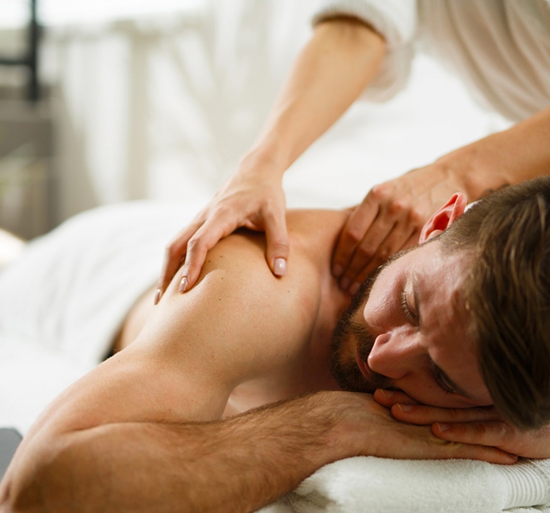 man getting massage istock